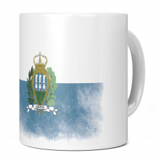 SAN MARINO FADED FLAG 11OZ NOVELTY MUG