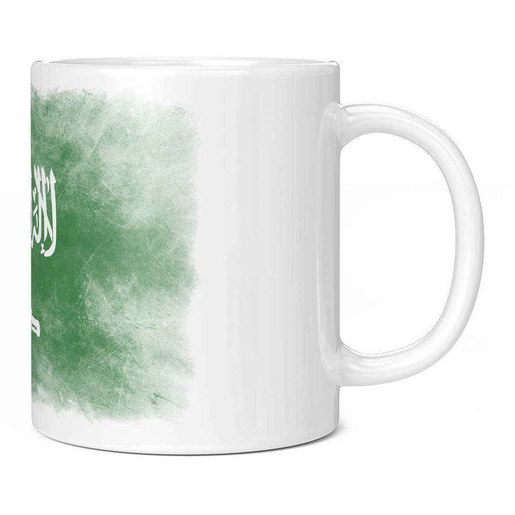 SAUDI ARABIA FADED FLAG 11oz NOVELTY MUG Mugs