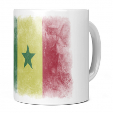 SENEGAL FADED FLAG 11OZ NOVELTY MUG