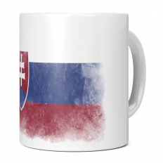 SLOVAKIA FADED FLAG 11OZ NOVELTY MUG
