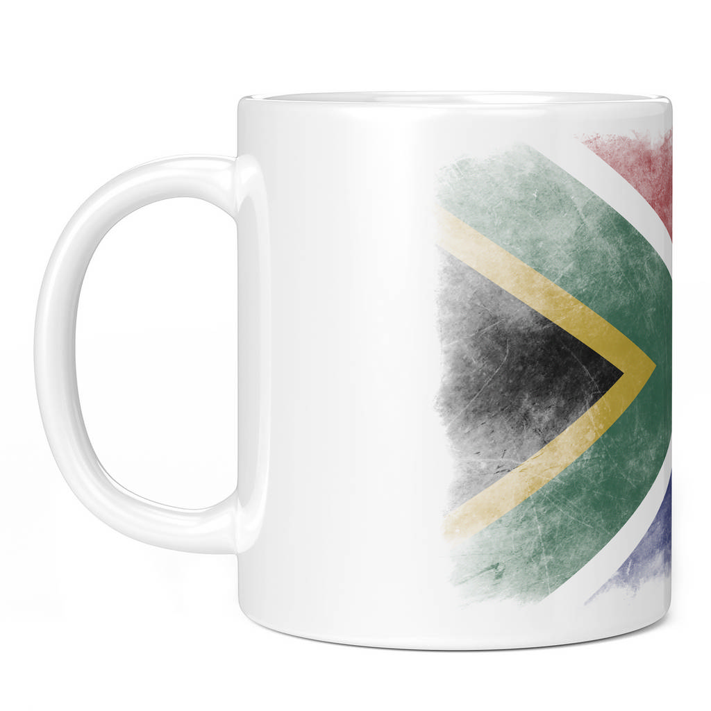 SOUTH AFRICA FADED FLAG 11oz NOVELTY MUG Mugs