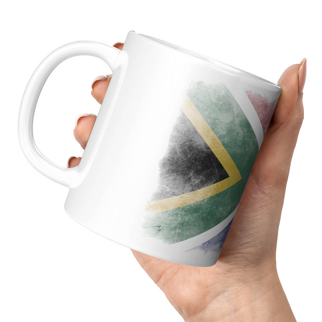 SOUTH AFRICA FADED FLAG 11oz NOVELTY MUG Mugs