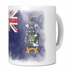 SOUTH GEORGIA FADED FLAG 11OZ NOVELTY MUG