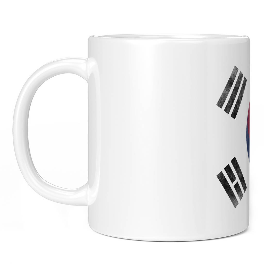 SOUTH KOREA FADED FLAG 11oz NOVELTY MUG Mugs
