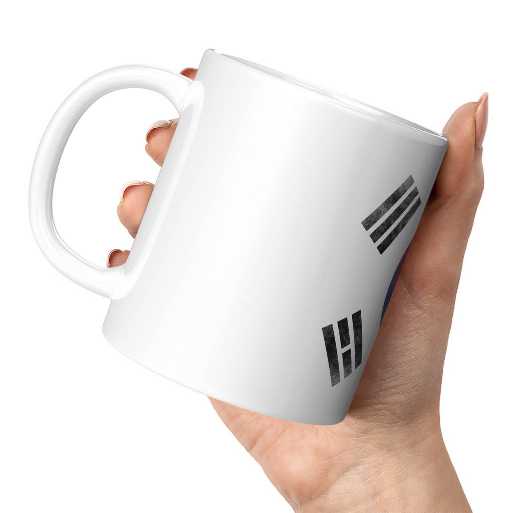 SOUTH KOREA FADED FLAG 11oz NOVELTY MUG Mugs