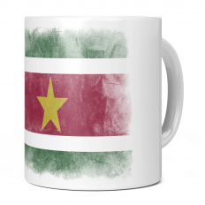 SURINAME FADED FLAG 11OZ NOVELTY MUG