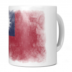 TAIWAN FADED FLAG 11OZ NOVELTY MUG