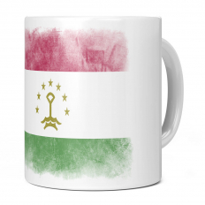 TAJIKISTAN FADED FLAG 11OZ NOVELTY MUG