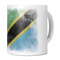 TANZANIA FADED FLAG 11OZ NOVELTY MUG