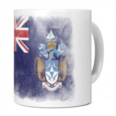 TRISTAN DA CUNHA FADED FLAG 11OZ NOVELTY MUG