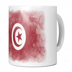 TUNISIA FADED FLAG 11OZ NOVELTY MUG