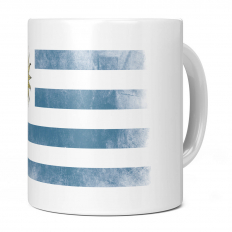 URUGUAY FADED FLAG 11OZ NOVELTY MUG