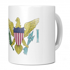 US VIRGIN ISLANDS FADED FLAG 11OZ NOVELTY MUG
