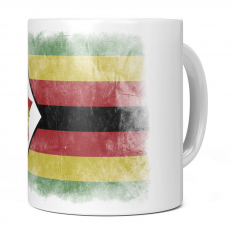 ZIMBABWE FADED FLAG 11OZ NOVELTY MUG