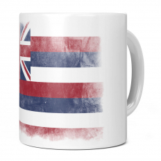 HAWAII STATE FADED FLAG 11OZ NOVELTY MUG