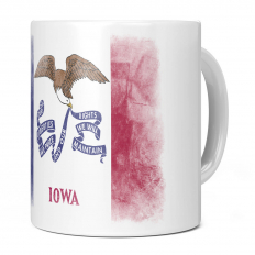 IOWA STATE FADED FLAG 11OZ NOVELTY MUG