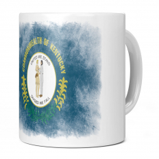 KENTUCKY STATE FADED FLAG 11OZ NOVELTY MUG