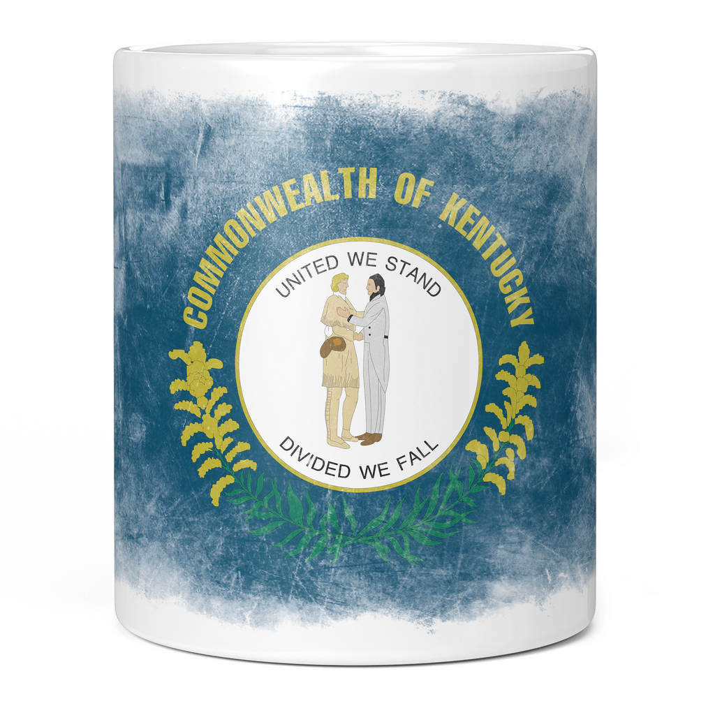 KENTUCKY STATE FADED FLAG 11oz NOVELTY MUG Mugs