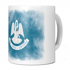 LOUISIANA STATE FADED FLAG 11OZ NOVELTY MUG
