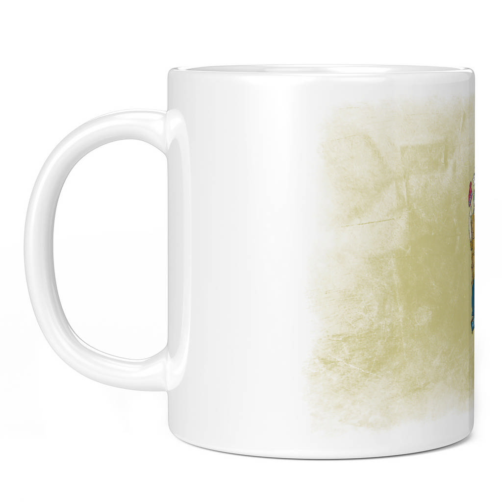NEW JERSEY STATE FADED FLAG 11oz NOVELTY MUG Mugs