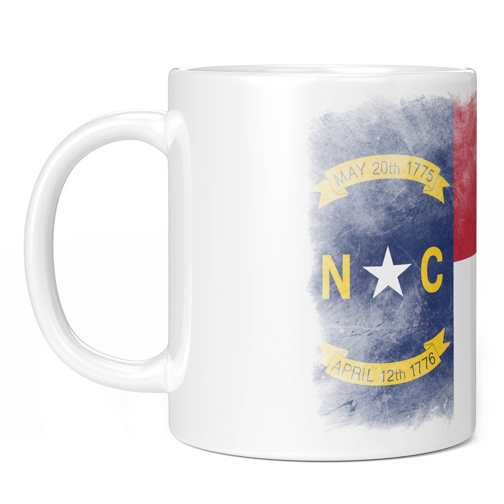 NORTH CAROLINA STATE FADED FLAG 11oz NOVELTY MUG Mugs