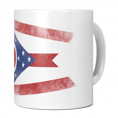 OHIO STATE FADED FLAG 11OZ NOVELTY MUG