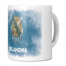 OKLAHOMA STATE FADED FLAG 11OZ NOVELTY MUG