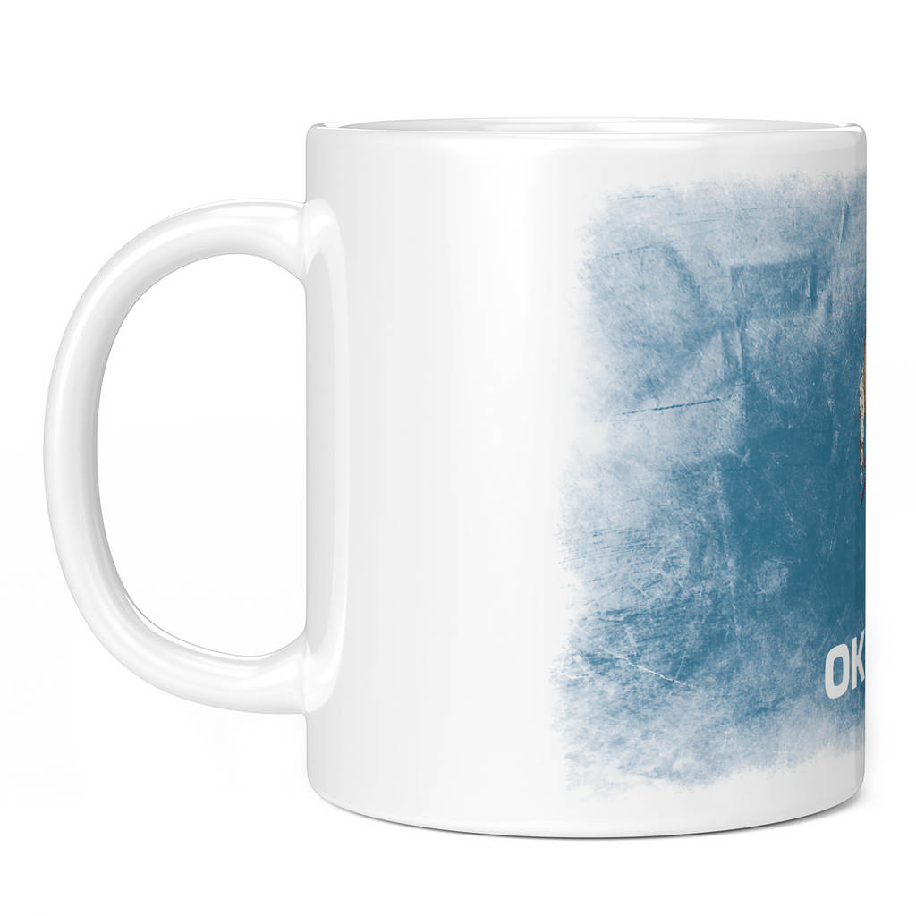 OKLAHOMA STATE FADED FLAG 11oz NOVELTY MUG Mugs