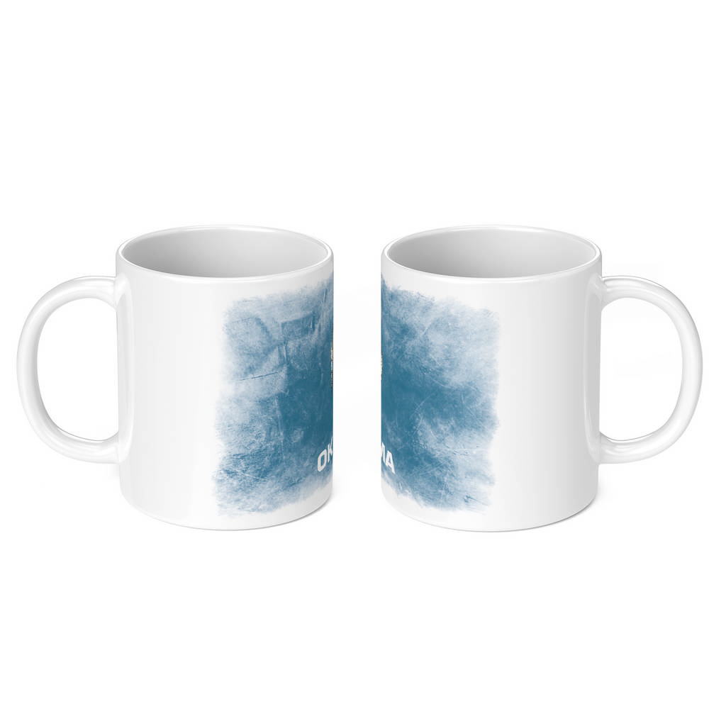OKLAHOMA STATE FADED FLAG 11oz NOVELTY MUG Mugs