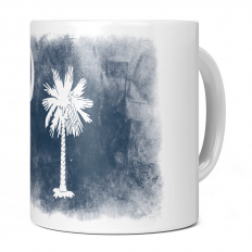 SOUTH CAROLINA STATE FADED FLAG 11OZ NOVELTY MUG