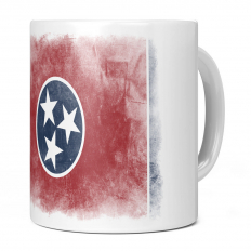 TENNESSEE STATE FADED FLAG 11OZ NOVELTY MUG