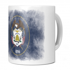 UTAH STATE FADED FLAG 11OZ NOVELTY MUG