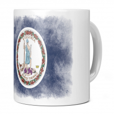 VIRGINIA STATE FADED FLAG 11OZ NOVELTY MUG