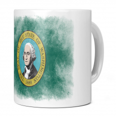 WASHINGTON STATE FADED FLAG 11OZ NOVELTY MUG