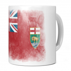 MANITOBA FADED FLAG 11OZ NOVELTY MUG