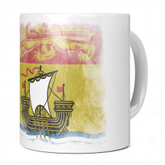 NEW BRUNSWICK FADED FLAG 11OZ NOVELTY MUG