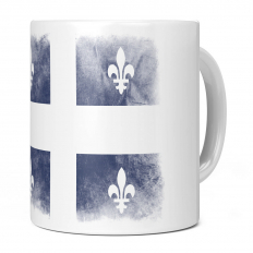 QUEBEC FADED FLAG 11OZ NOVELTY MUG