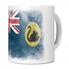 WESTERN AUSTRALIA FADED FLAG 11OZ NOVELTY MUG