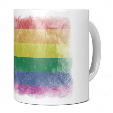 GAY PRIDE FADED FLAG 11OZ NOVELTY MUG