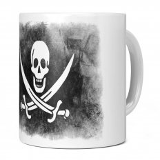 PIRATE FADED FLAG 11OZ NOVELTY MUG