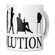 TELEVISION EVOLUTION 11OZ NOVELTY MUG