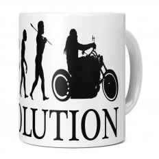 MOTORBIKE RIDER EVOLUTION 11OZ NOVELTY MUG