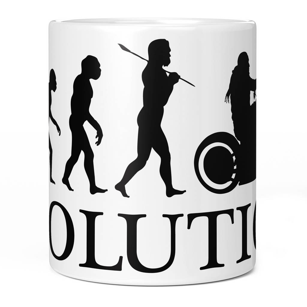 MOTORBIKE RIDER EVOLUTION 11oz NOVELTY MUG Mugs