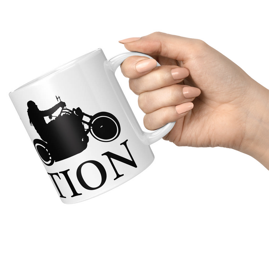 MOTORBIKE RIDER EVOLUTION 11oz NOVELTY MUG Mugs