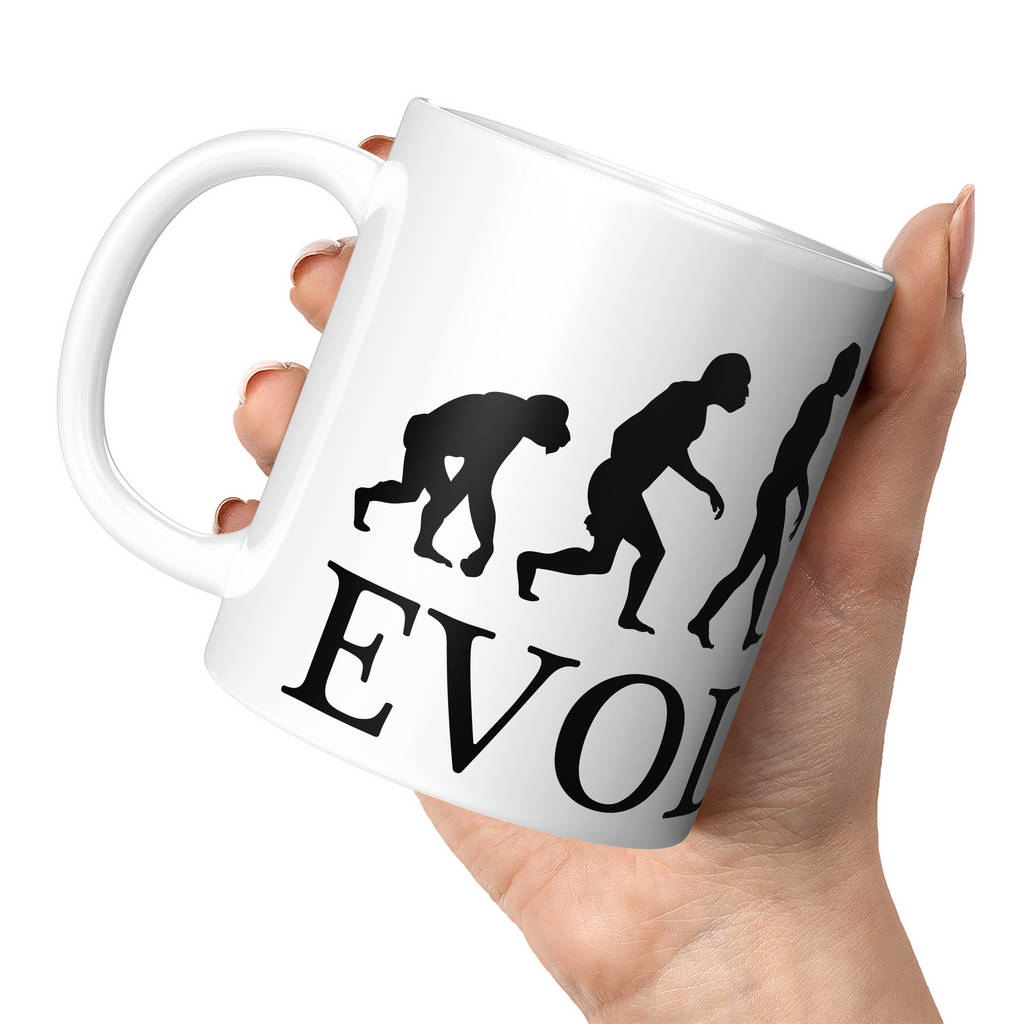 MOTORBIKE RIDER EVOLUTION 11oz NOVELTY MUG Mugs