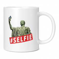 GAIUS JULIUS CAESAR HASHTAG SELFIE 11OZ NOVELTY MUG
