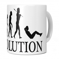 SIT UP (FEMALE) EVOLUTION 11OZ NOVELTY MUG