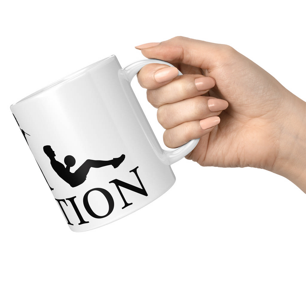 SIT UP (MALE) EVOLUTION 11oz NOVELTY MUG Mugs