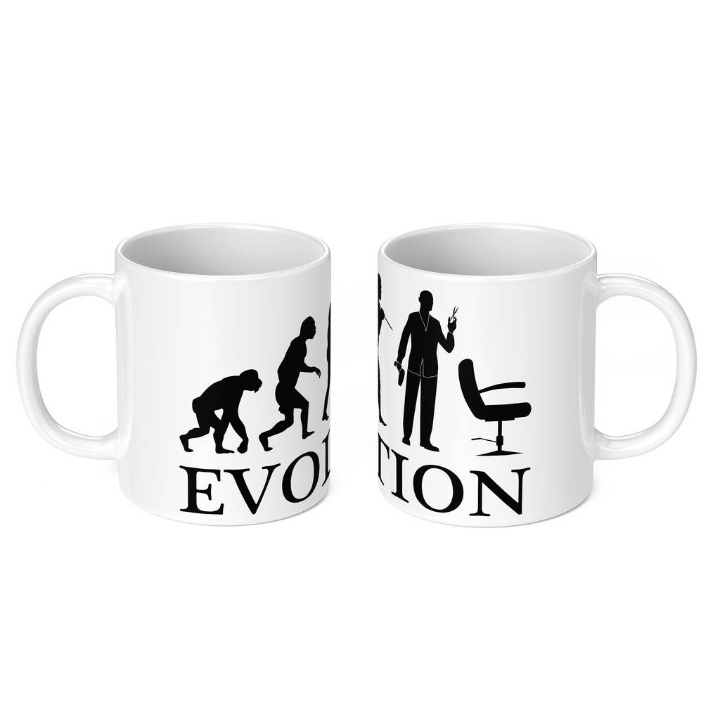 HAIRDRESSER EVOLUTION 11oz NOVELTY MUG Mugs