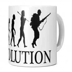 WW2 SOLDIER EVOLUTION 11OZ NOVELTY MUG